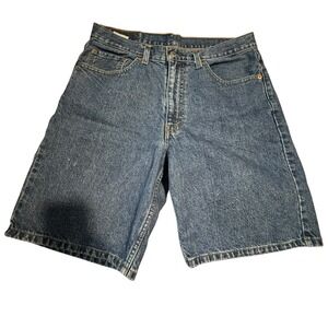 Vintage Levi's 550 Relaxed Fit Jean Shorts Medium‎ Wash Blue Denim Size 34 Jorts